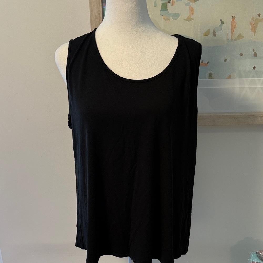J. Jill Classic Black Wearever Tank Top Size 1X
